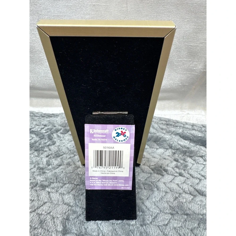 Disney Winnie the Pooh Gold P is for Pooh 2x3 Photo Frame Nursery Decor‎ 5016AA